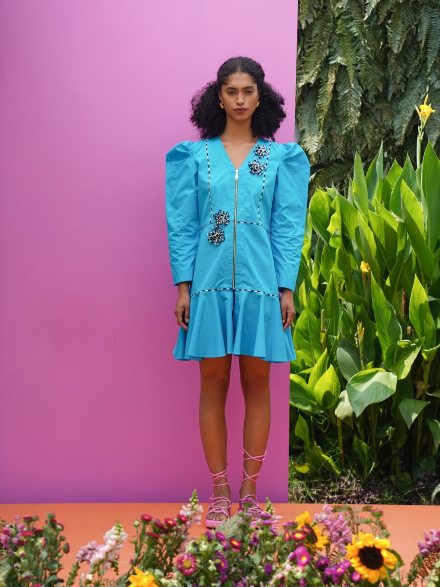 Rosette Short Dress